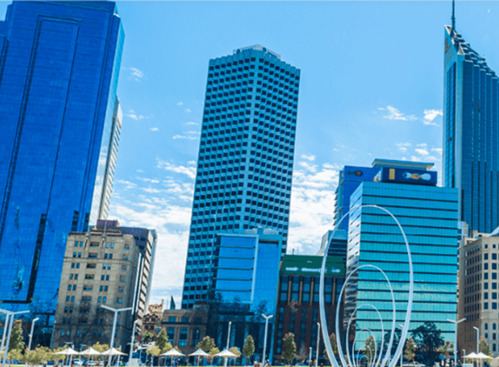 View of tall buildings in CBD